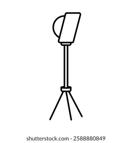 photography lighting icon Vector logo set flat
