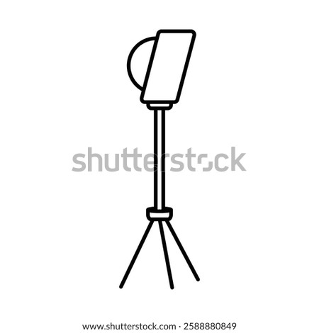 photography lighting icon Vector logo set flat
