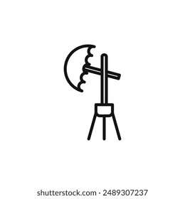 photography lighting logo sign vector outline