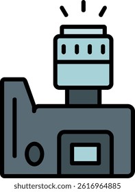 Photography Line Filled Vector Icon Design