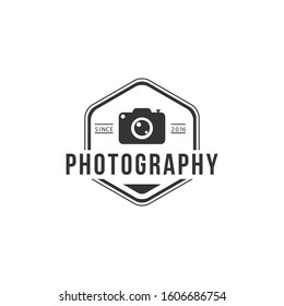 Photography Logo Badge Vector Template