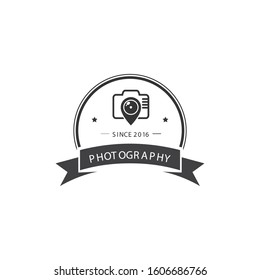 Photography Logo Badge Vector Template