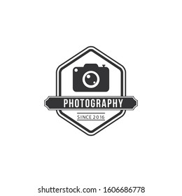 Photography Logo Badge Vector Template