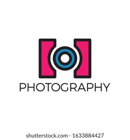 Photography logo. Camera design vector