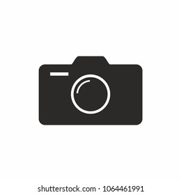 Photography logo camera icon. Vector