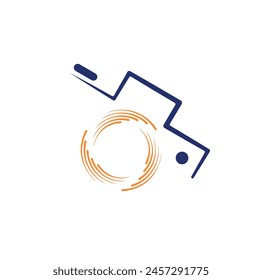 Fotografía logo cámara icono Logo Vector