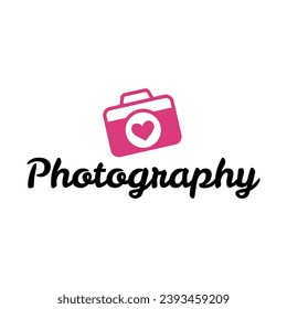 Photography logo. Camera logo vector design on a white background. 