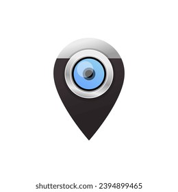 Photography logo. Camera logo vector design on a white background. 