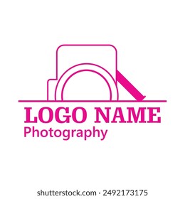 Logotipo de Fotografía. Diseño de Vector de logotipo de la cámara Dispara la aplicación de la cámara