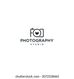 diseño de logotipo de estudio de fotografía plantilla de logotipo de fotografía vectorial