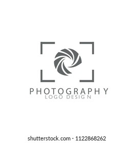 Photography Logo Concept Frame Design Vector Template
