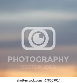 photography logo concept, vector