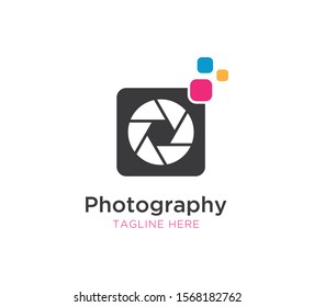photography logo concept vector design template