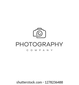 Photography logo desain using linear for company or studio photo