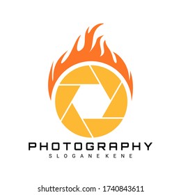 vector de diseño de logotipo fotográfico