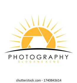 vector de diseño de logotipo fotográfico