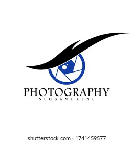 photography logo design concept vector