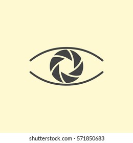 Photography logo design eye.