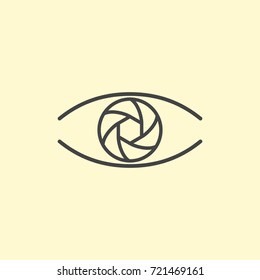 Photography logo design eye.