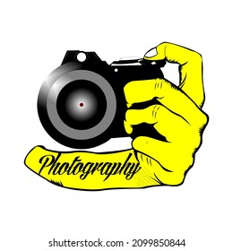 Photography  Logo design inspiration,design element for logo,poster,card,emblem,t shirt,vector illustration