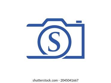 Photography logo design on letter S. Letter S photography logo design. Camera Logo Design Inspiration, Photograph Template