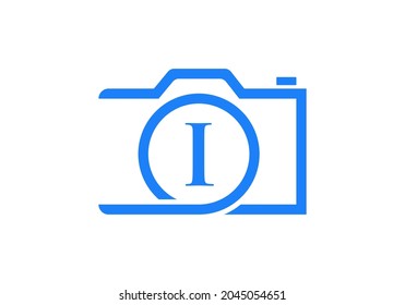 Photography Logo Design On Letter I. Letter I Photography Logo Design. Camera Logo Design Inspiration, Photograph Template