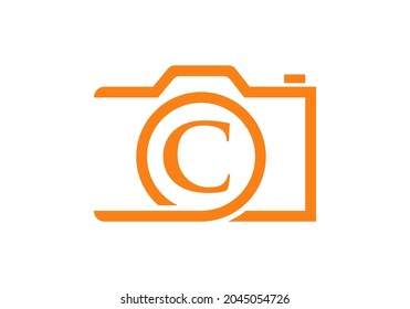 Photography Logo Design On Letter C. Letter C Photography Logo Design. Camera Logo Design Inspiration, Photograph Template