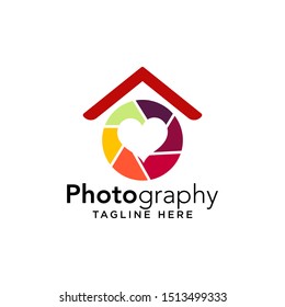 Photography Logo Design Stock Vector