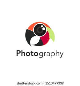 Photography Logo Design Stock Vector