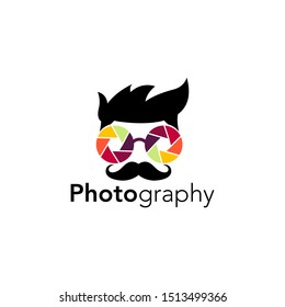 Photography Logo Design Stock Vector