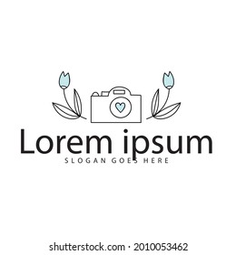 Vector de material de diseño con logotipo fotográfico
