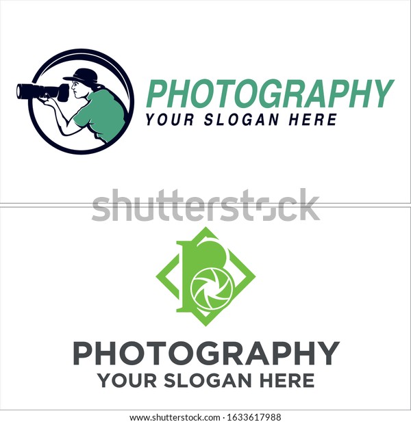 Photography Logo Design Symbol Icon Man Stock Vector Royalty Free