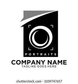 photography logo design template, camera icon and symbol