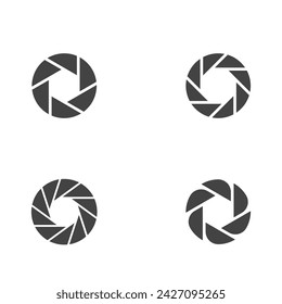 Photography logo design Template vector icon illustration