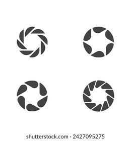 Photography logo design Template vector icon illustration