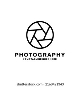 Photography logo design vector. Camera logo