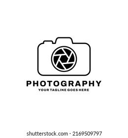 Photography logo design vector. Camera logo