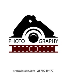 photography logo design vector illustration