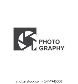 Photography logo design vector template