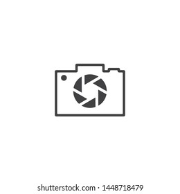 Photography logo design vector template