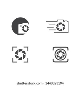Photography logo design vector template