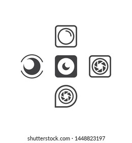 Photography logo design vector template