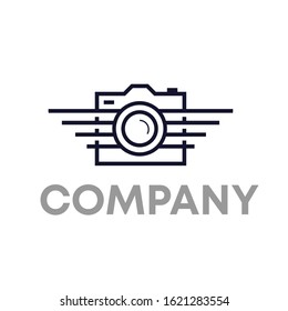 photography logo design vector template sign