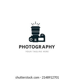 Plantilla vectorial de diseño con logotipo de fotografía