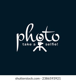 Photography logo design wordmark typography