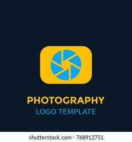 photography logo element, vector icon