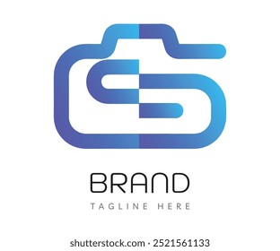 Elementos de modelo de design de ícone de logotipo de fotografia. Utilizável para logotipos de marca, de empresas e de tecnologia.
