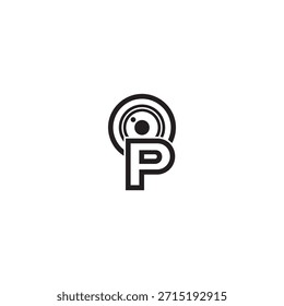 Imagem ícone de logotipo de fotografia design de vetor plano.