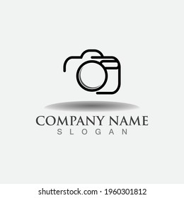 Photography logo image icon camera, Custom digital concept template design