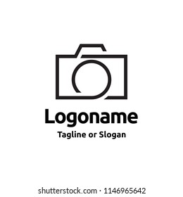 Photography logo. Photographer Logo. Camera logo. Camera illustration. Camera icon